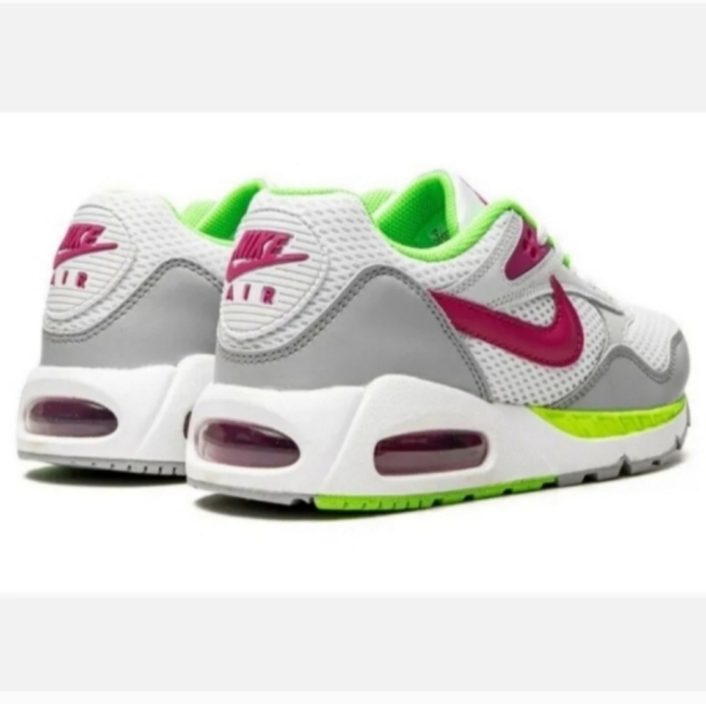 Nike Air Max Correlate Sneakers Fireberry Lime Platinum Low Cut Lace Up Women 9 - Picture 2 of 12